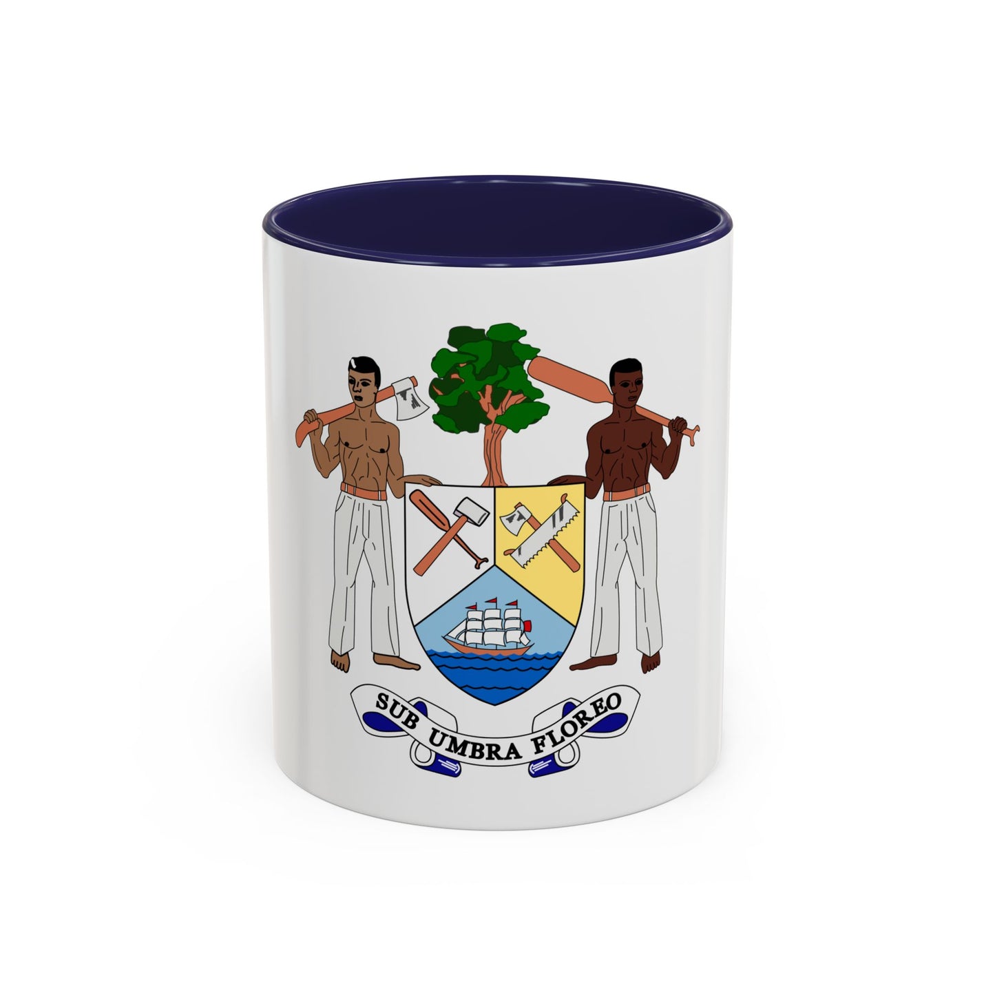 Coat of arms of British Honduras-Belize (1967-1981) - Accent Coffee Mug