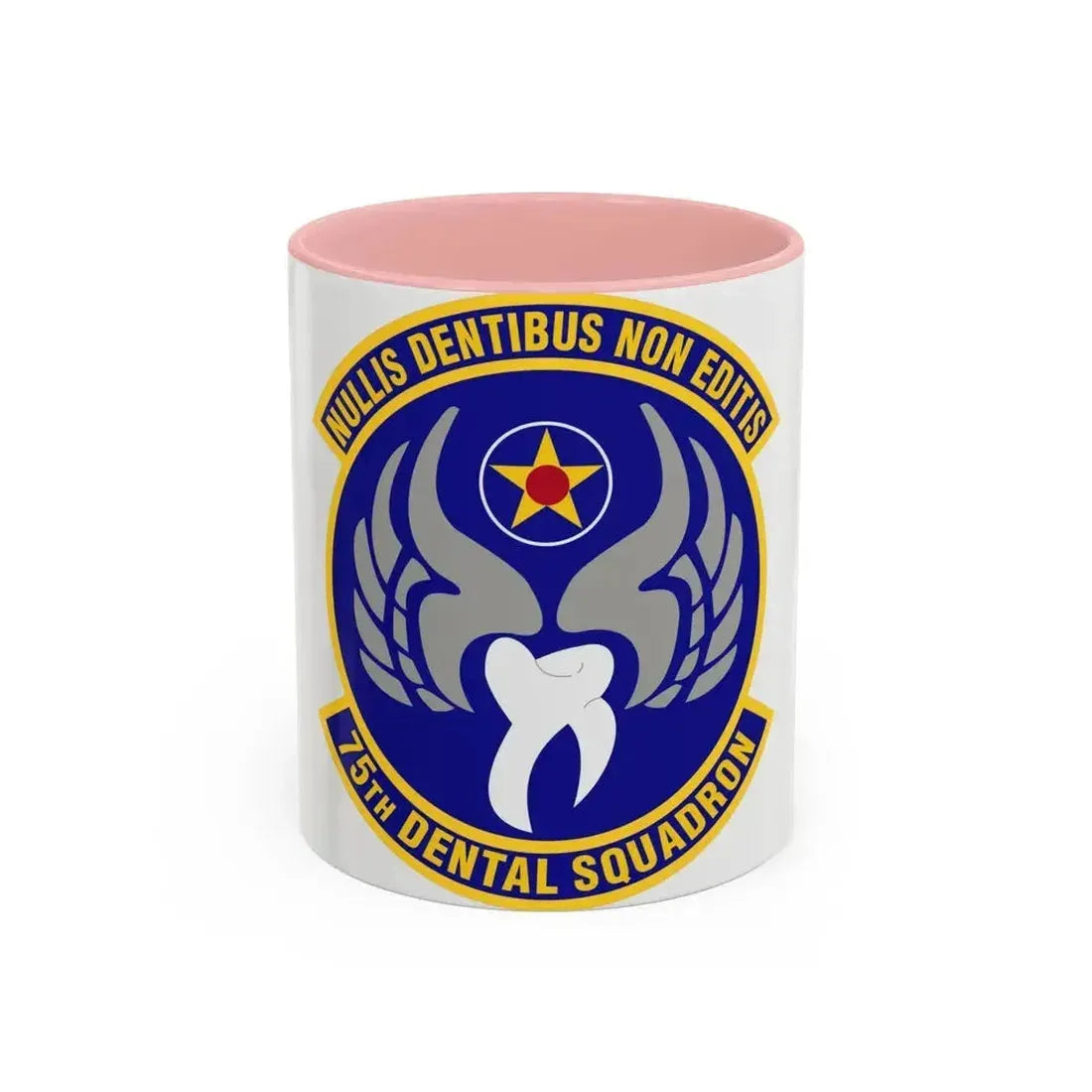 75th Dental Squadron (U.S. Air Force) Accent Coffee Mug 11oz Pink - Go Mug Yourself