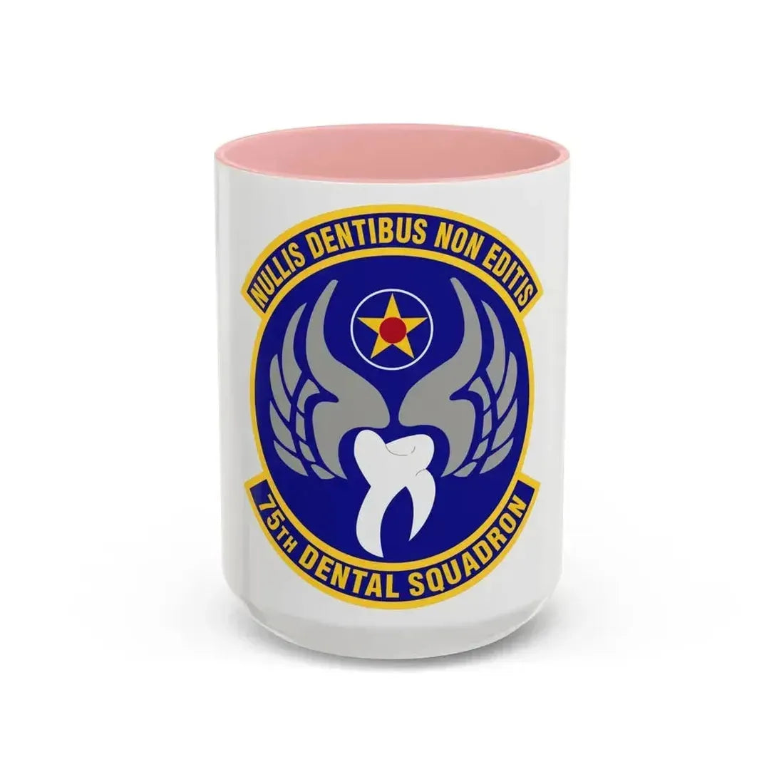 75th Dental Squadron (U.S. Air Force) Accent Coffee Mug 15oz Pink - Go Mug Yourself