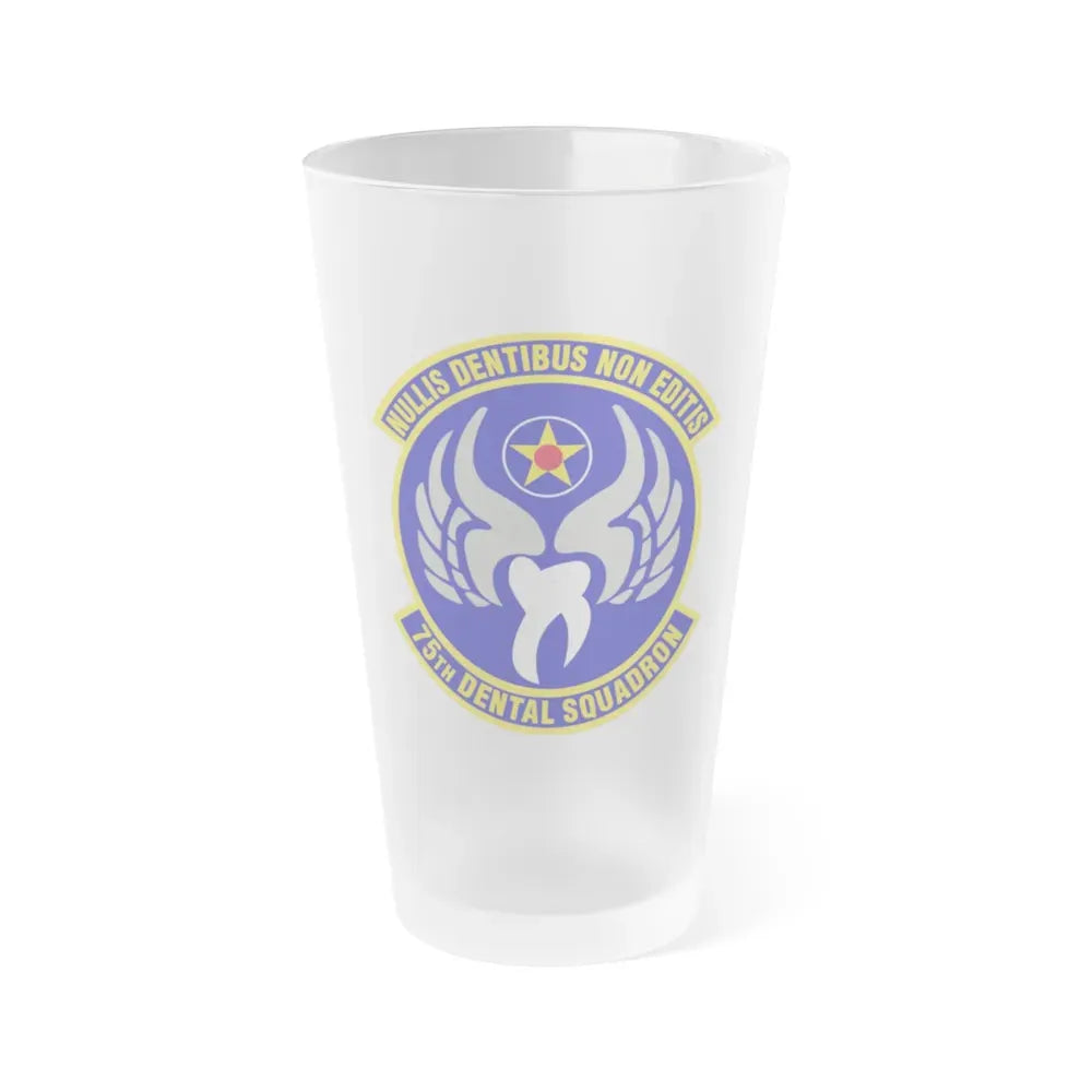 75th Dental Squadron (U.S. Air Force) Frosted Pint Glass 16oz Default Title - Go Mug Yourself