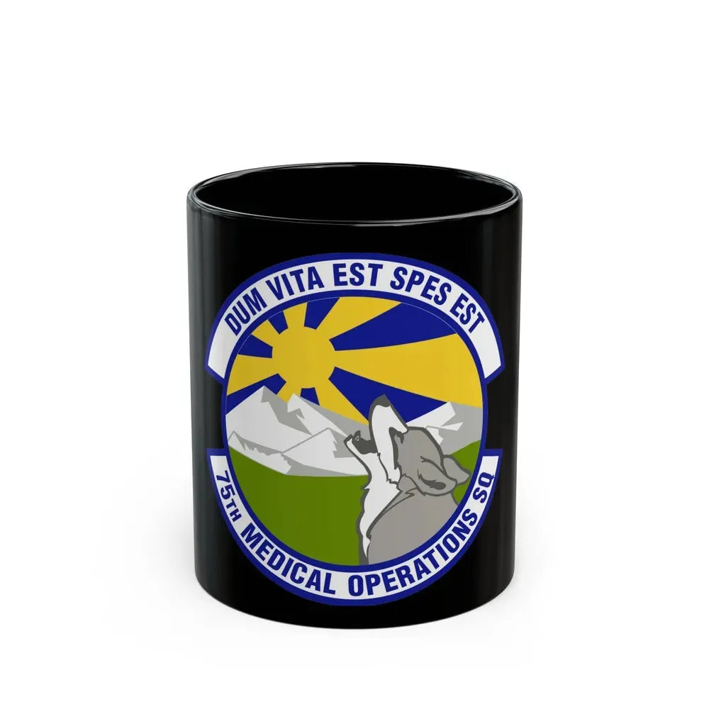 75th Medical Operations Squadron (U.S. Air Force) Black Coffee Mug 11oz - Go Mug Yourself