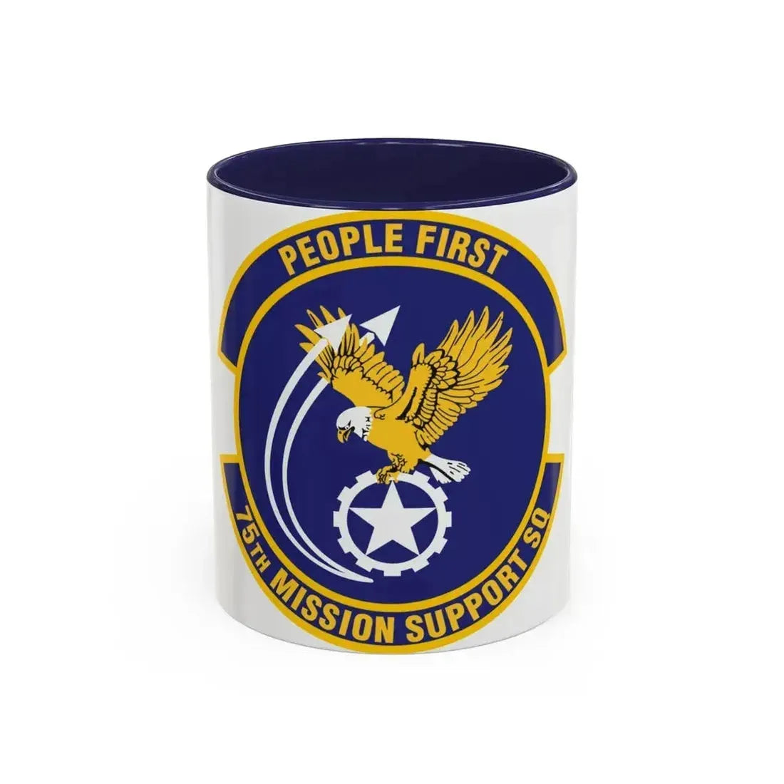 75th Mission Support Squadron (U.S. Air Force) Accent Coffee Mug 11oz Navy - Go Mug Yourself