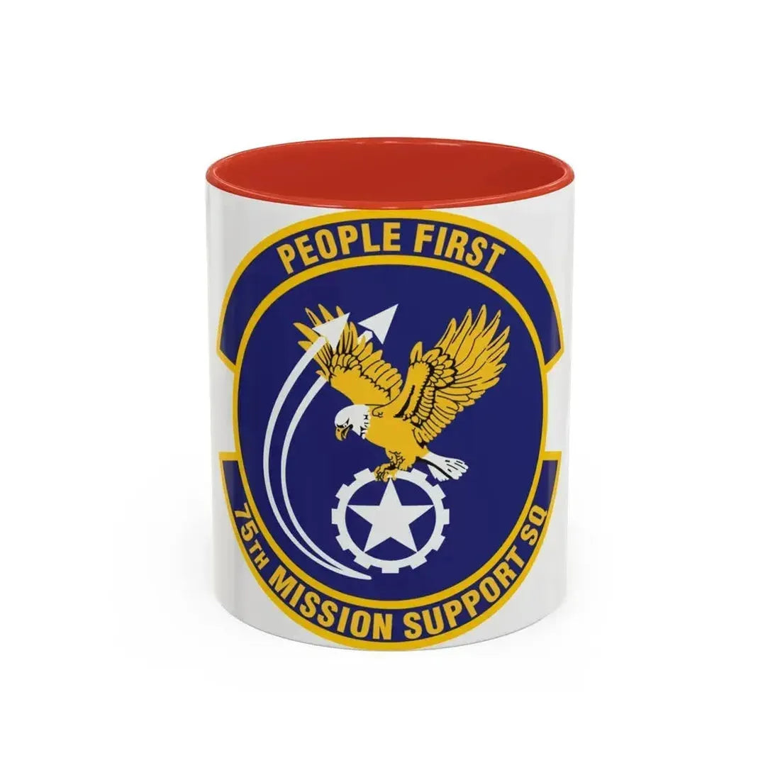 75th Mission Support Squadron (U.S. Air Force) Accent Coffee Mug 11oz Red - Go Mug Yourself