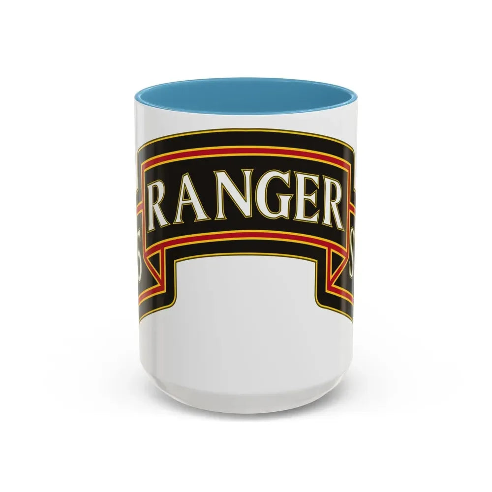 75th Ranger Regiment Regimental Reconnaissance Company (U.S. Army) Accent Coffee Mug 15oz Light Blue - Go Mug Yourself