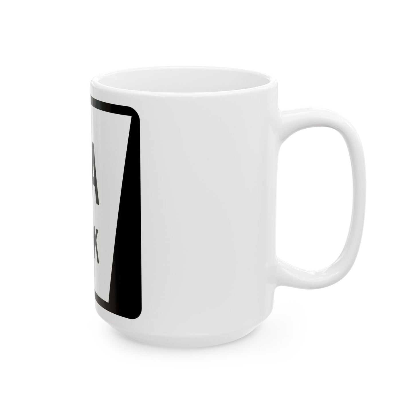 N LINK 6A (Nebraska) (Road Sign) White Coffee Mug