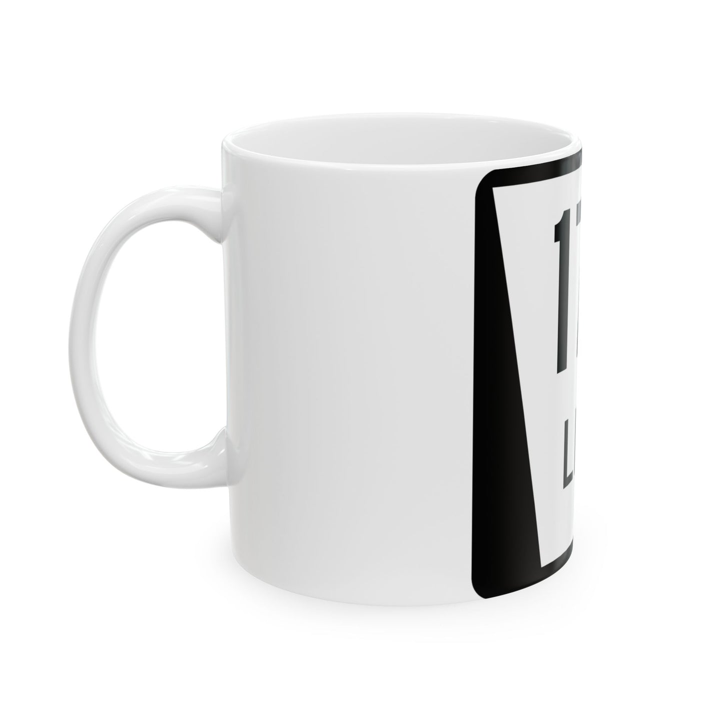 N LINK 17D (Nebraska) (Road Sign) White Coffee Mug