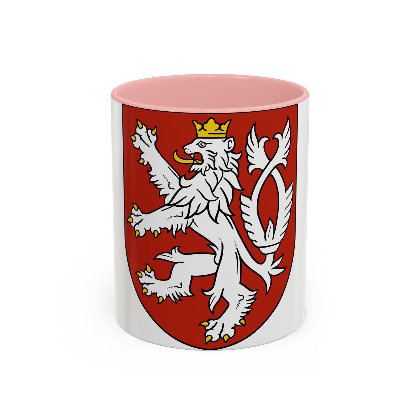 Small coat of arms of the Czech Republic - Accent Coffee Mug