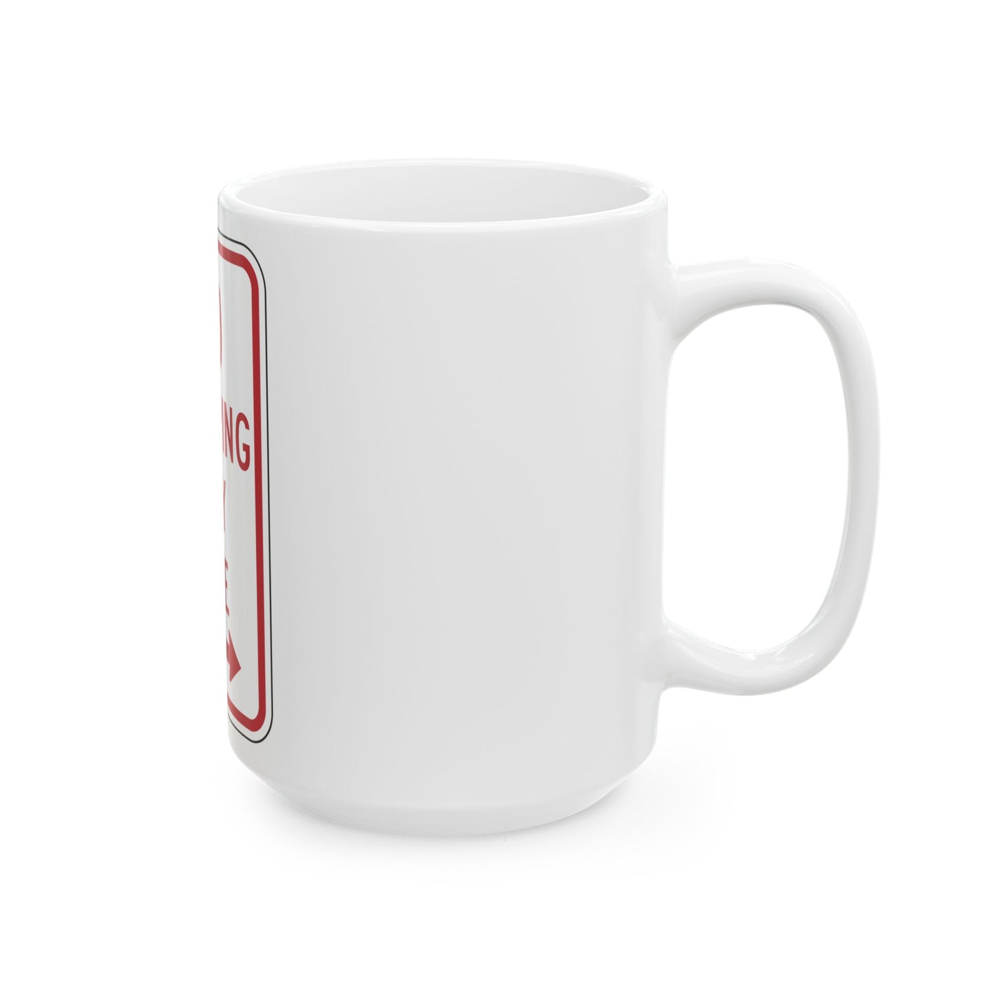 NYSDOT NYP1-7 (New York) (Road Sign) White Coffee Mug