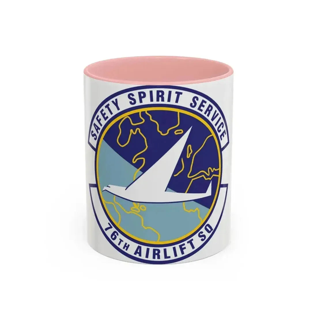 76th Airlift Squadron (U.S. Air Force) Accent Coffee Mug 11oz Pink - Go Mug Yourself
