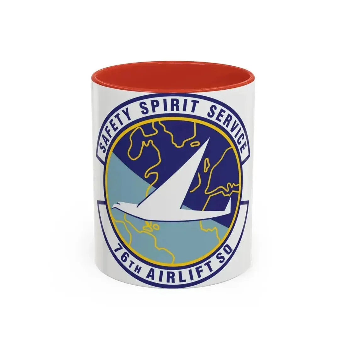 76th Airlift Squadron (U.S. Air Force) Accent Coffee Mug 11oz Red - Go Mug Yourself