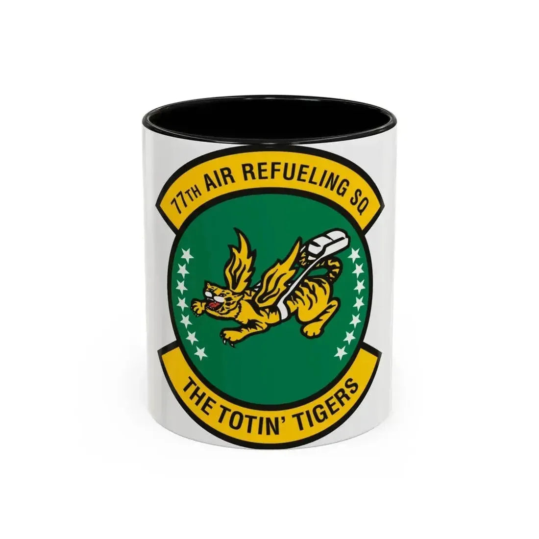 77 Air Refueling Squadron AFRC (U.S. Air Force) Accent Coffee Mug 11oz Black - Go Mug Yourself