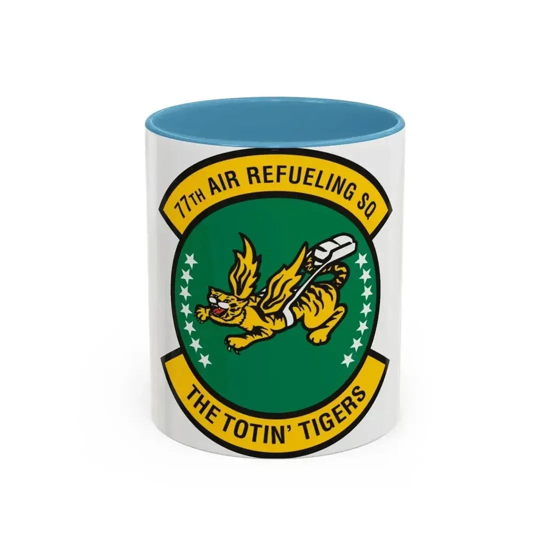 77 Air Refueling Squadron AFRC (U.S. Air Force) Accent Coffee Mug 11oz Light Blue - Go Mug Yourself