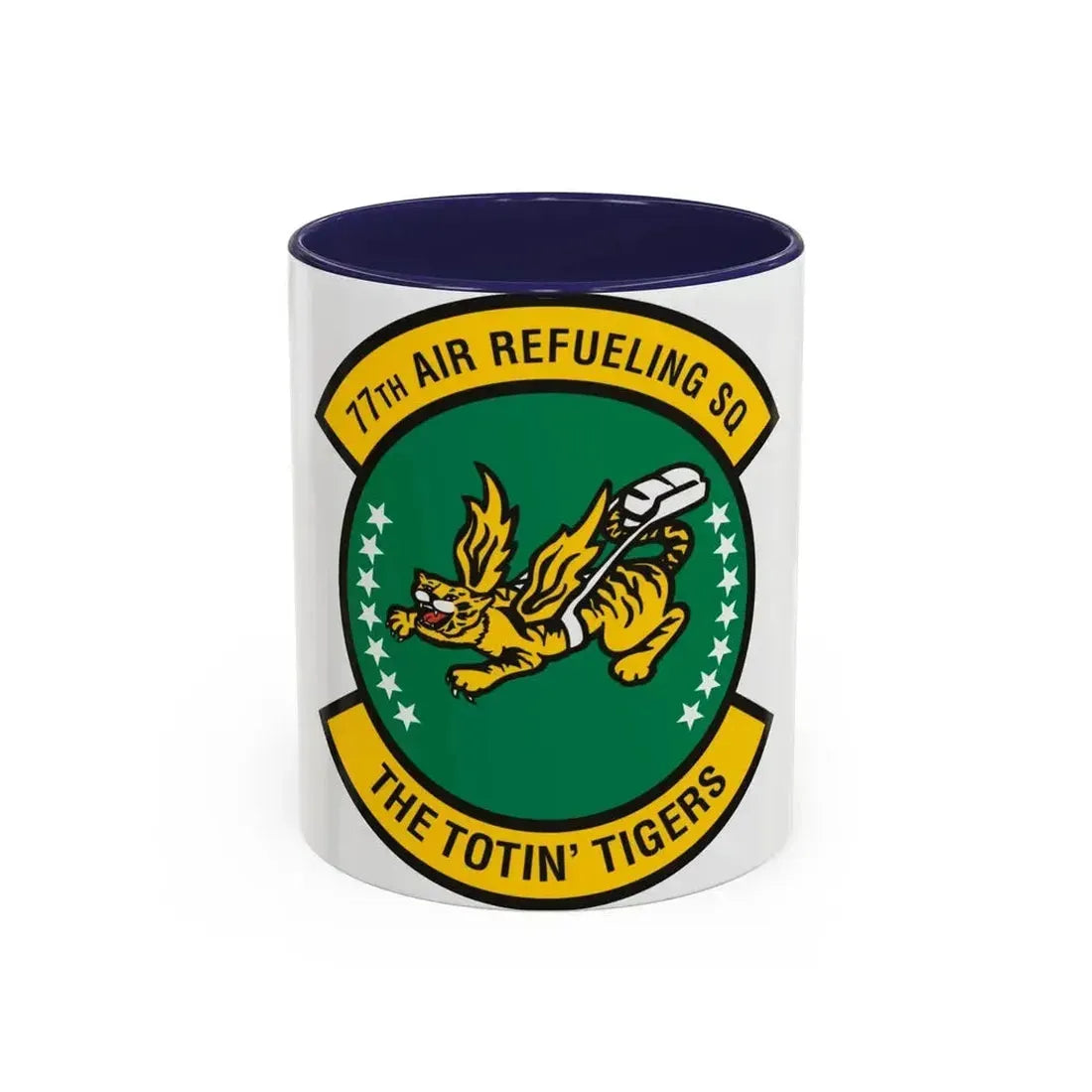77 Air Refueling Squadron AFRC (U.S. Air Force) Accent Coffee Mug 11oz Navy - Go Mug Yourself