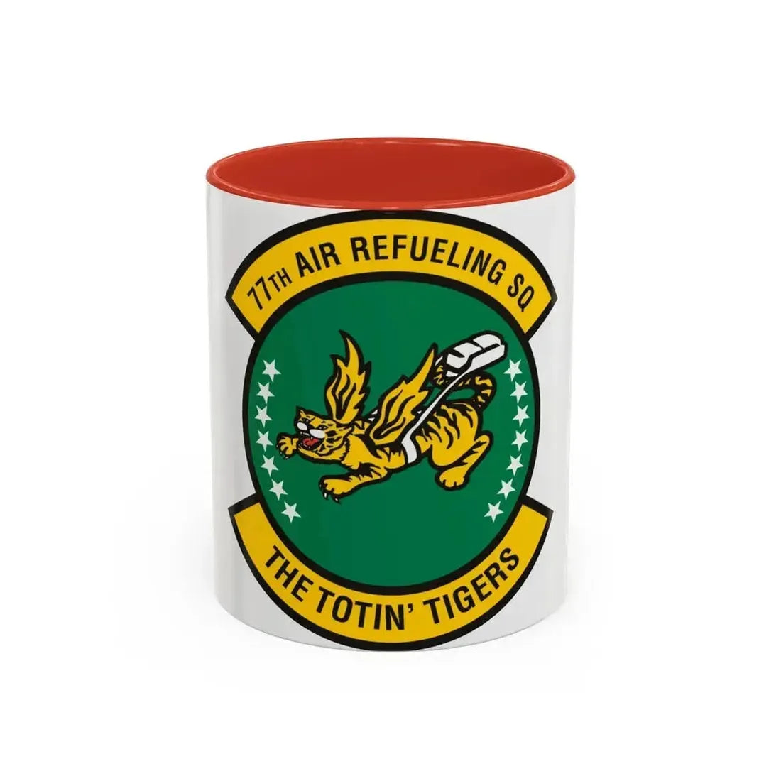 77 Air Refueling Squadron AFRC (U.S. Air Force) Accent Coffee Mug 11oz Red - Go Mug Yourself