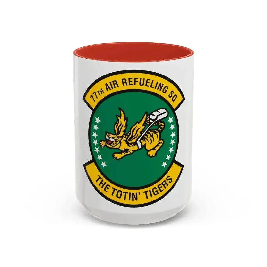 77 Air Refueling Squadron AFRC (U.S. Air Force) Accent Coffee Mug 15oz Red - Go Mug Yourself