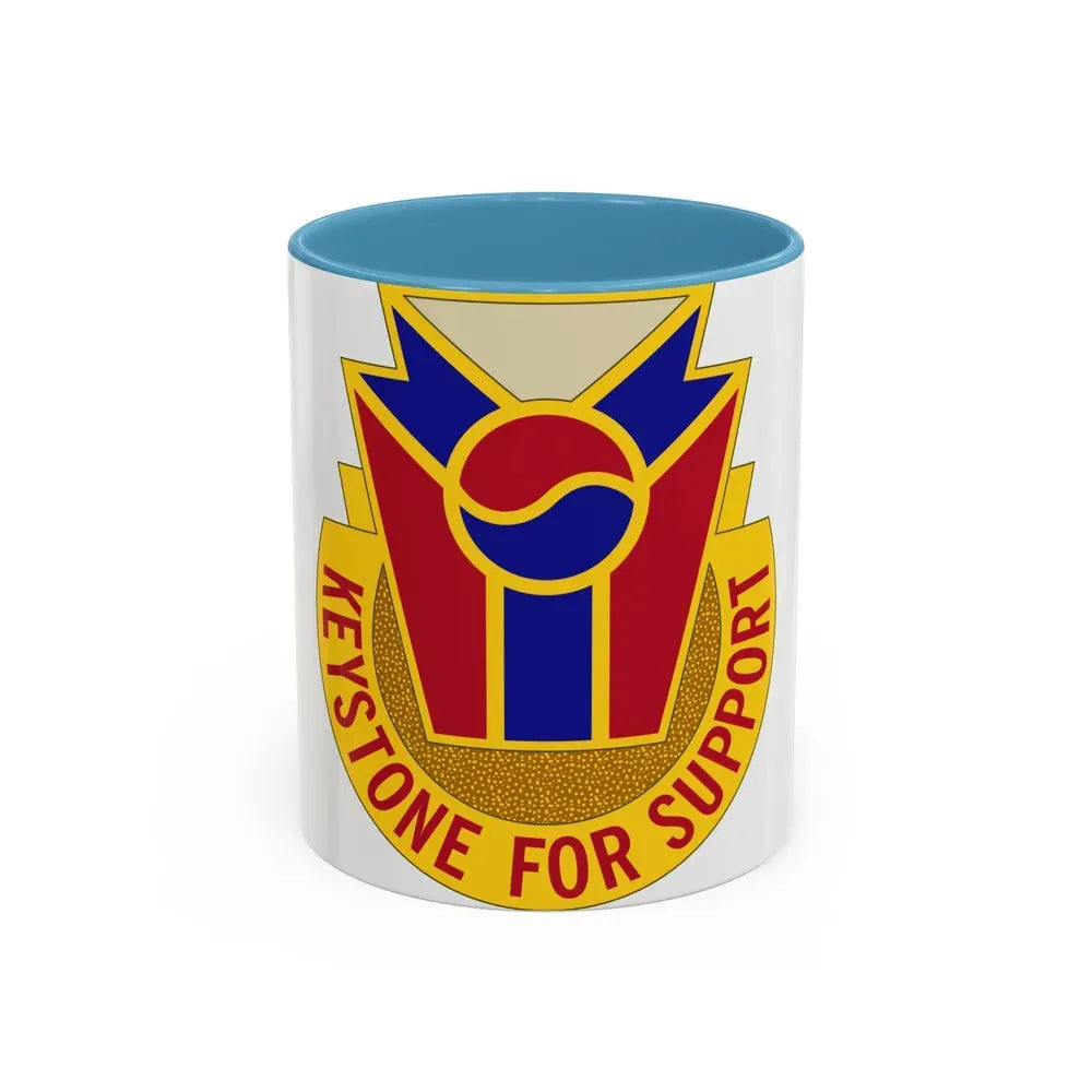 77 Quartermaster Group (U.S. Army) Accent Coffee Mug 11oz Light Blue - Go Mug Yourself