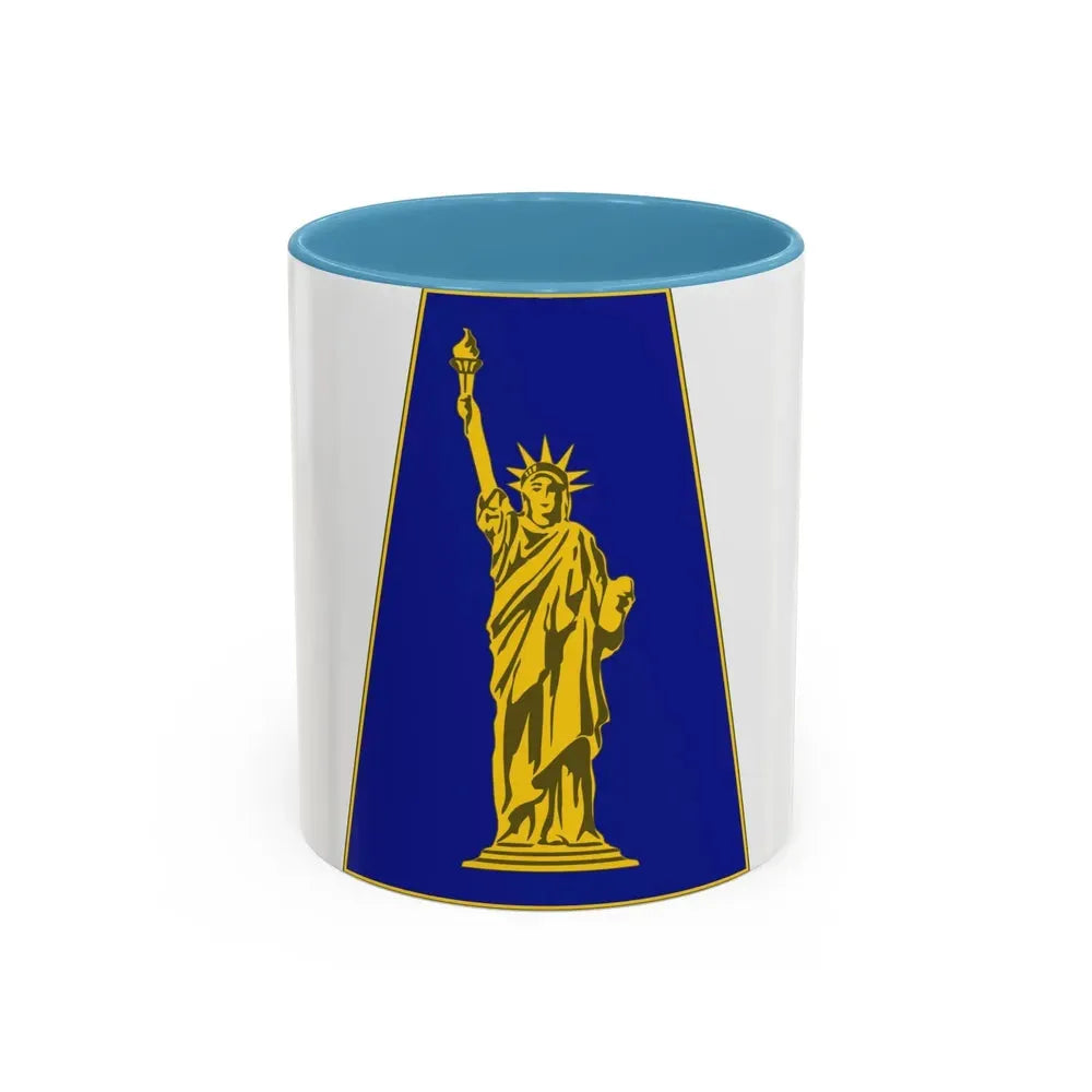 77 Sustainment Brigade 2 (U.S. Army) Accent Coffee Mug 11oz Light Blue - Go Mug Yourself