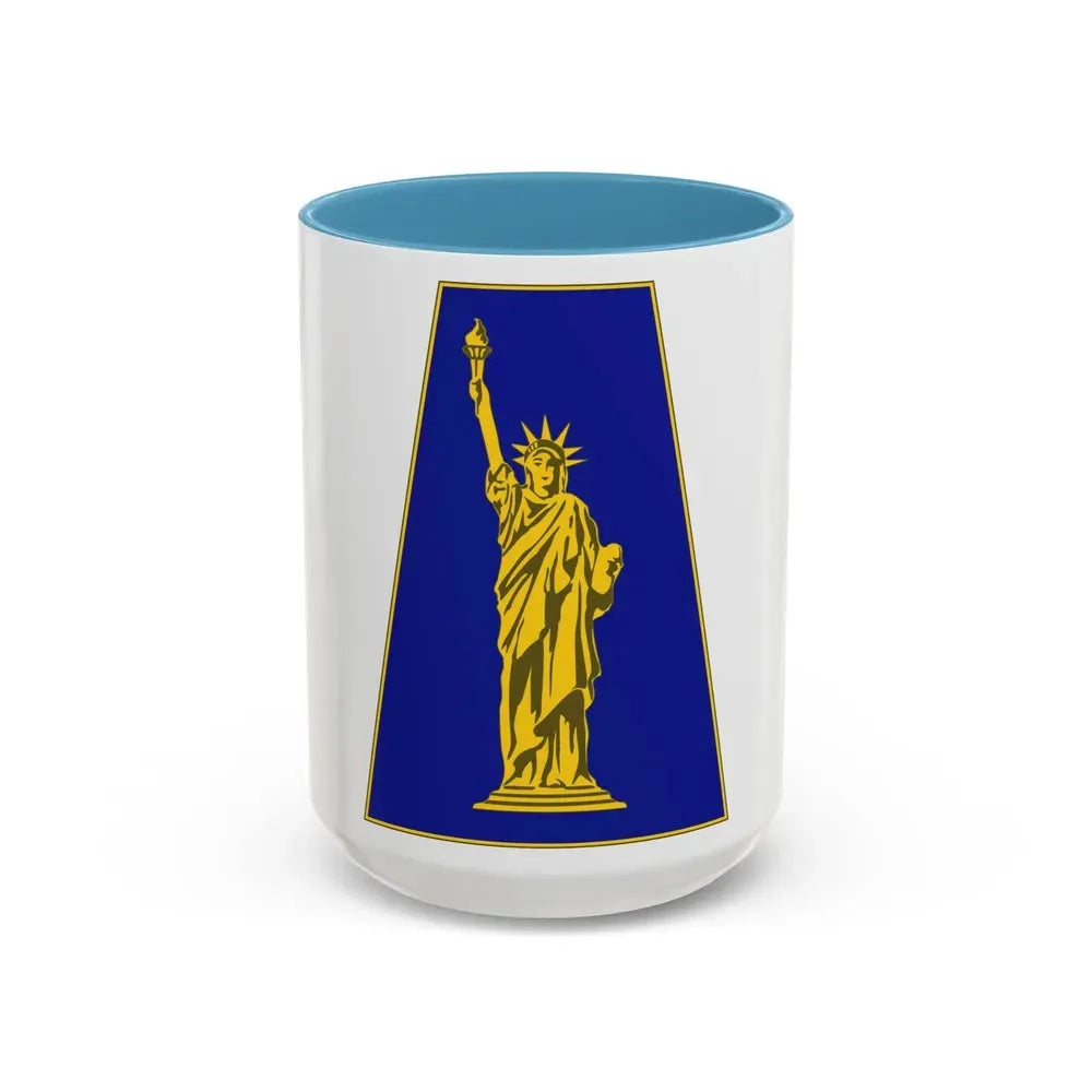 77 Sustainment Brigade 2 (U.S. Army) Accent Coffee Mug 15oz Light Blue - Go Mug Yourself