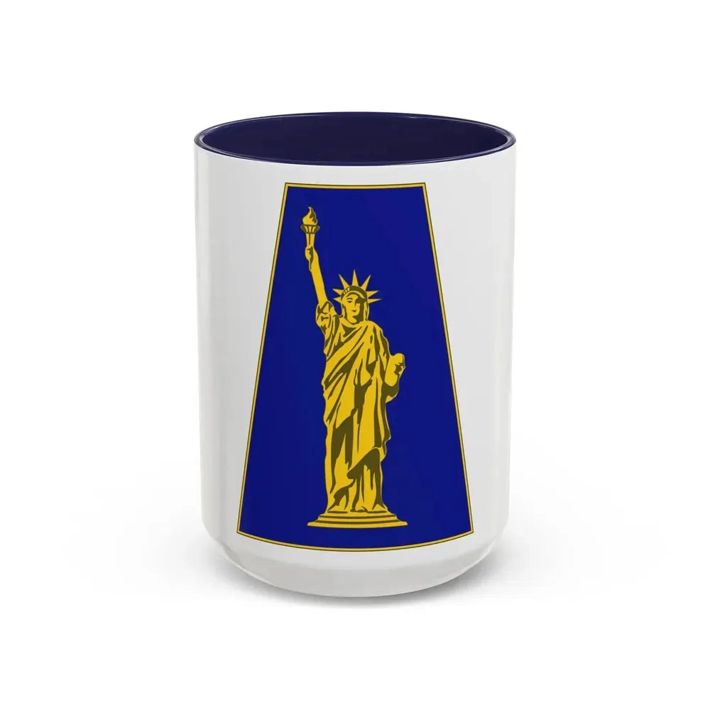 77 Sustainment Brigade 2 (U.S. Army) Accent Coffee Mug 15oz Navy - Go Mug Yourself