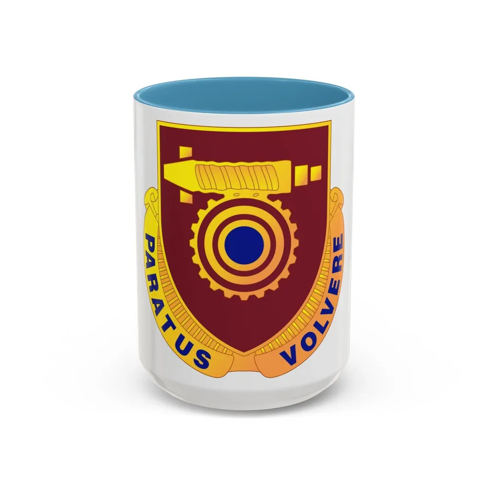 77 Transportation Battalion (U.S. Army) Accent Coffee Mug-15oz-Light Blue-Go Mug Yourself