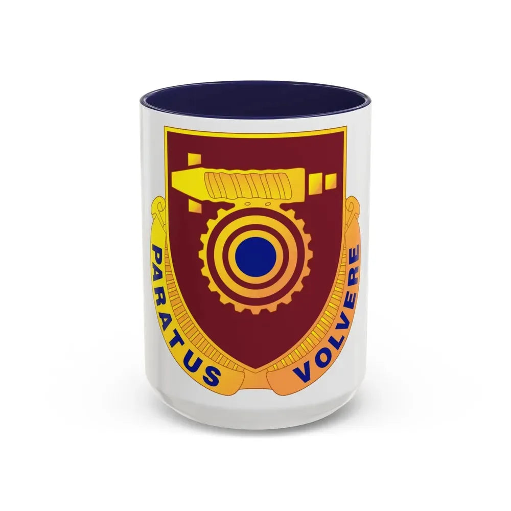 77 Transportation Battalion (U.S. Army) Accent Coffee Mug 15oz Navy - Go Mug Yourself