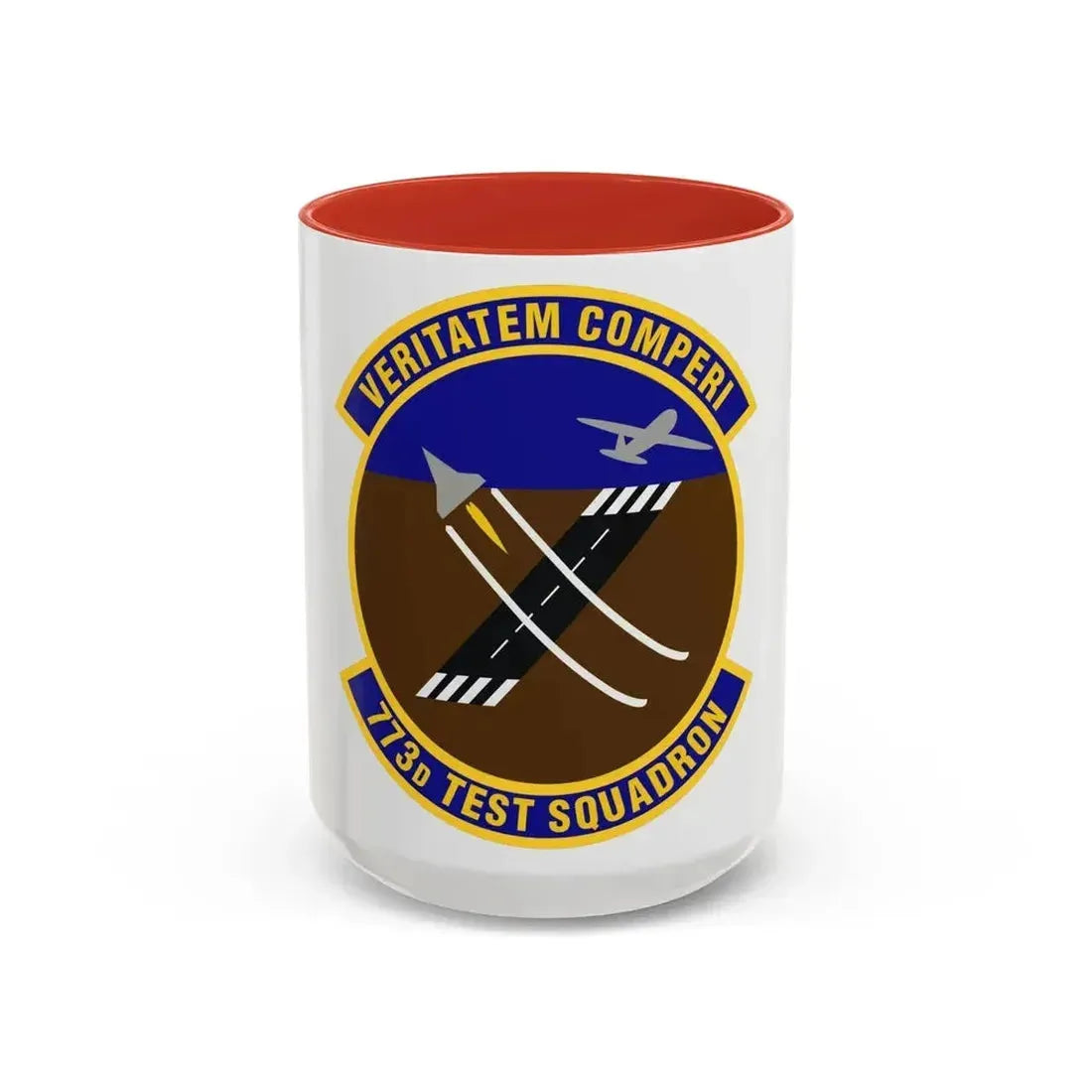 773 Test Squadron AFMC (U.S. Air Force) Accent Coffee Mug 15oz Red - Go Mug Yourself