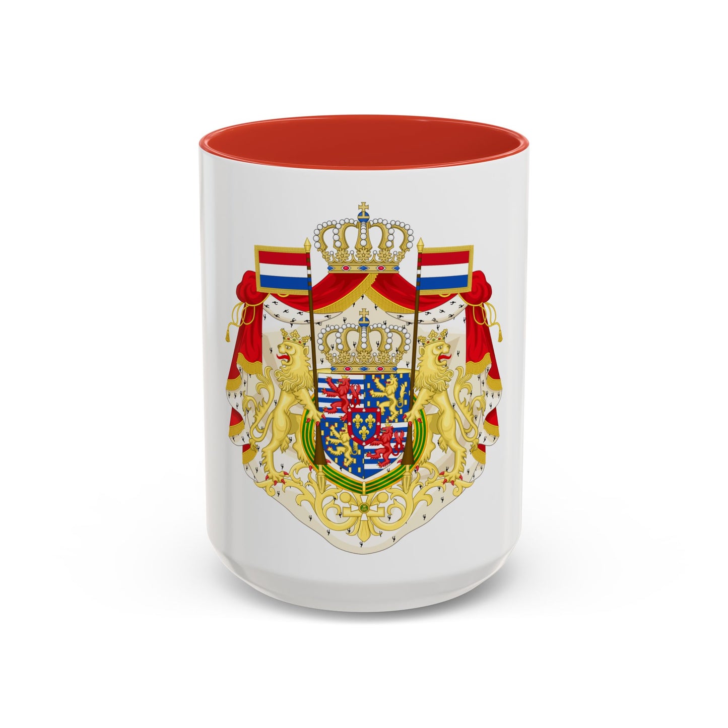 Greater coat of arms of the Grand Duke of Luxembourg (2000) - Accent Coffee Mug
