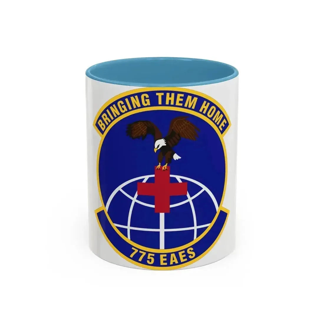 775th Expeditionary Aeromedical Evacuation Squadron (U.S. Air Force) Accent Coffee Mug 11oz Light Blue - Go Mug Yourself
