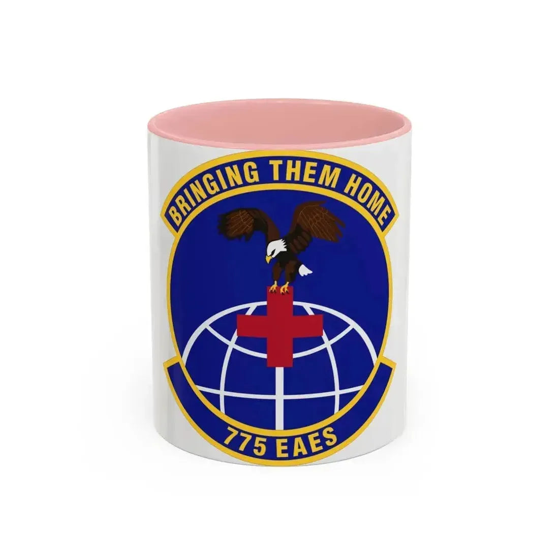 775th Expeditionary Aeromedical Evacuation Squadron (U.S. Air Force) Accent Coffee Mug 11oz Pink - Go Mug Yourself