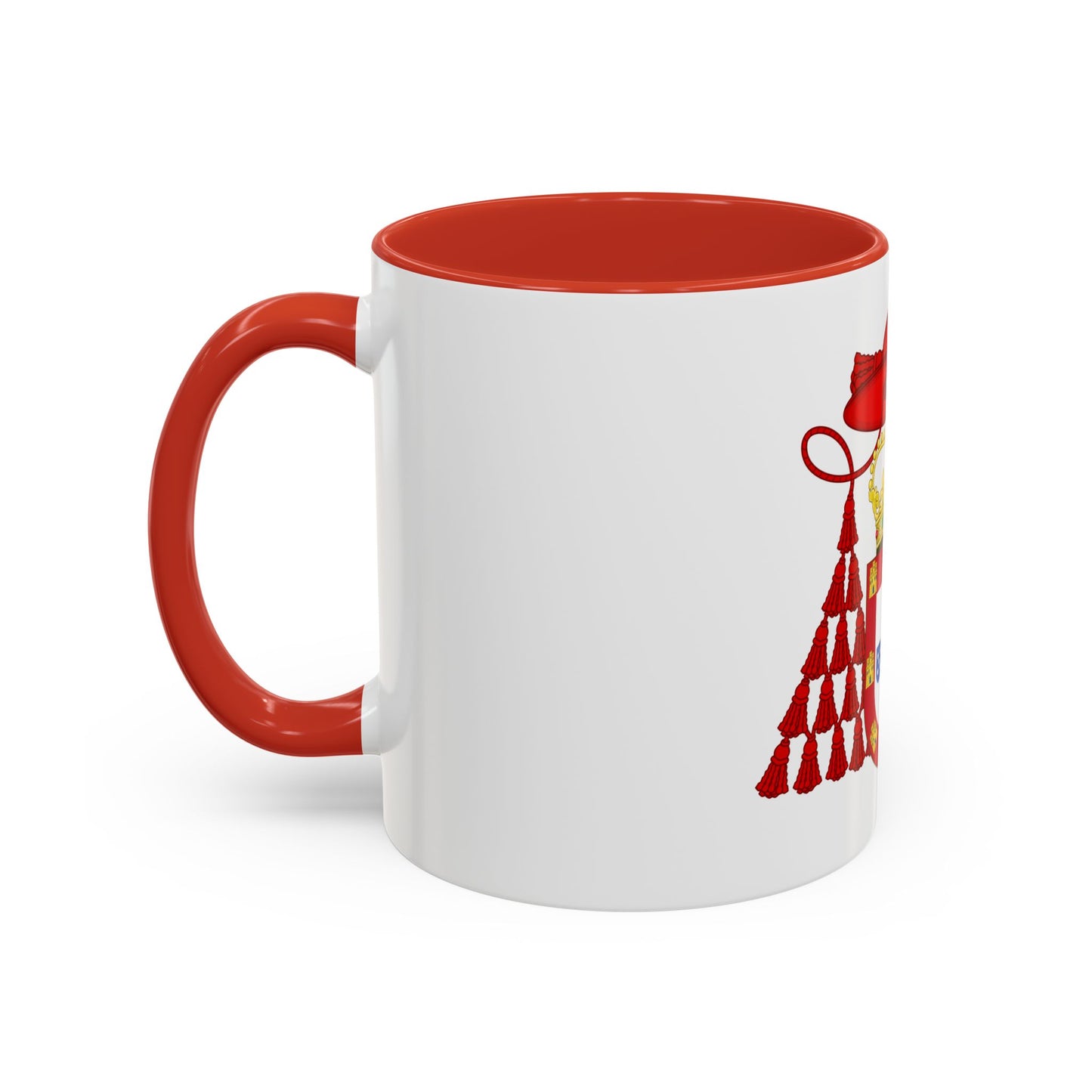 Ornamented Royal Coat of Arms of Cardinal Henry I of Portugal - Accent Coffee Mug