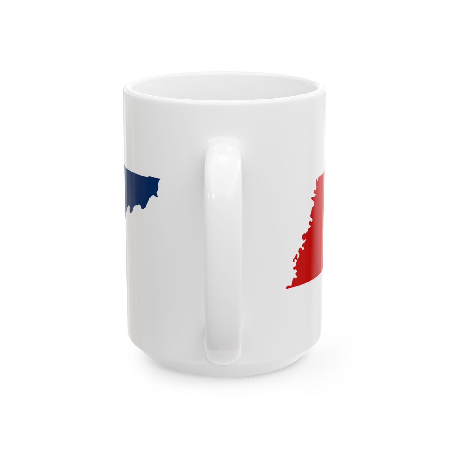 Flag-map of Tennessee (United States) White Coffee Mug