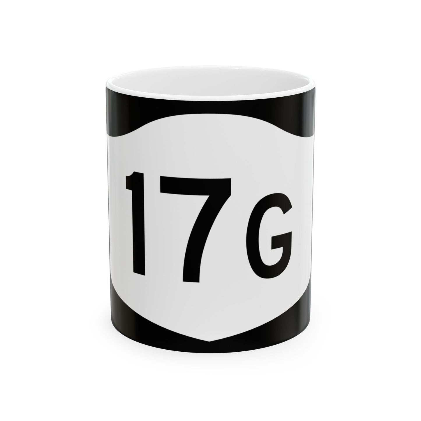 NY-17G (New York) (Road Sign) White Coffee Mug
