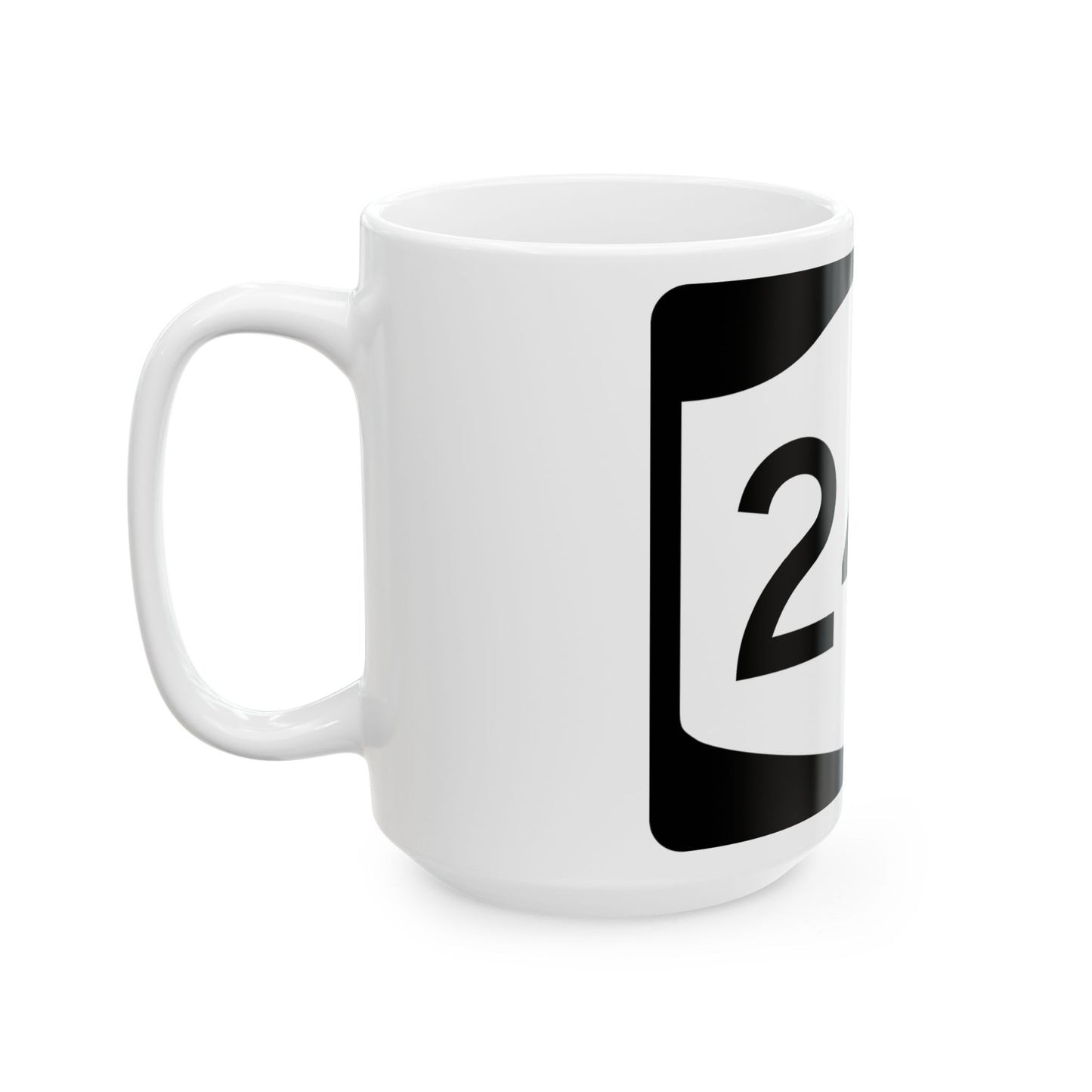 NY-24A (New York) (Road Sign) White Coffee Mug