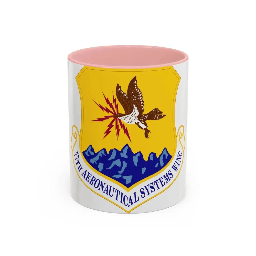 77th Aeronautical Systems Wing (U.S. Air Force) Accent Coffee Mug 11oz Pink - Go Mug Yourself