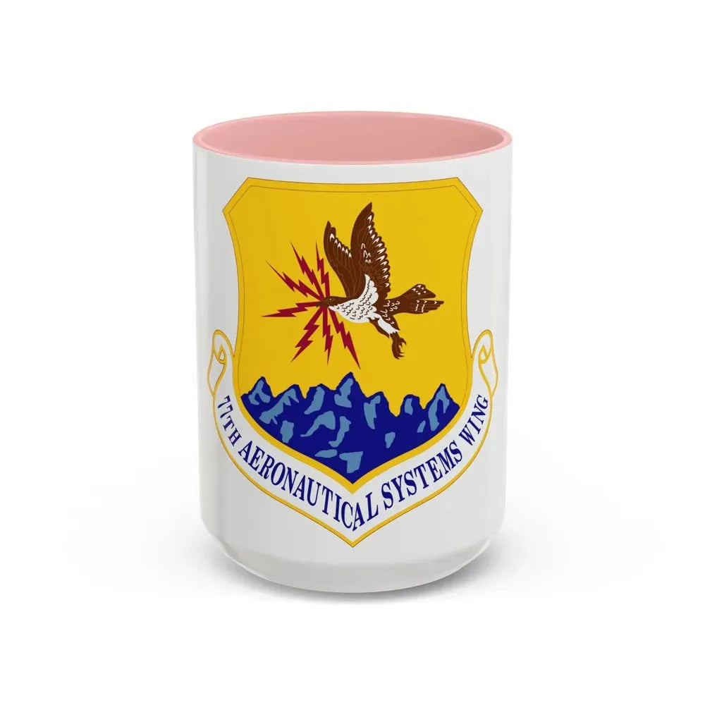 77th Aeronautical Systems Wing (U.S. Air Force) Accent Coffee Mug 15oz Pink - Go Mug Yourself