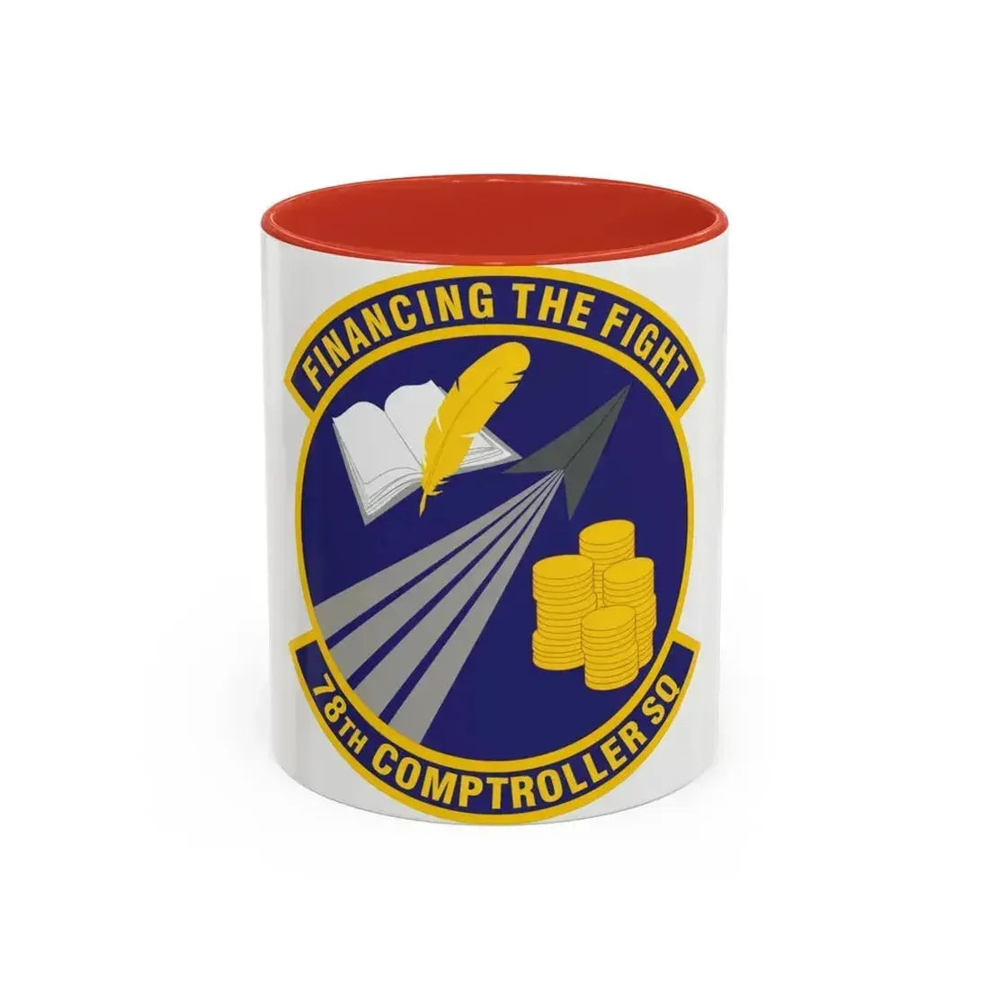 78 Comptroller Squadron AFMC (U.S. Air Force) Accent Coffee Mug 11oz Red - Go Mug Yourself