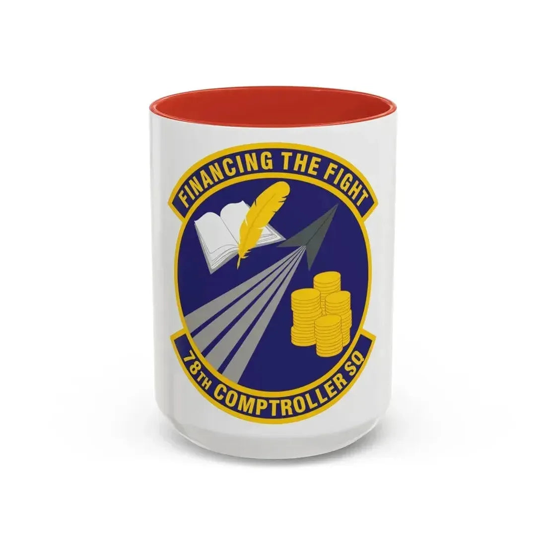 78 Comptroller Squadron AFMC (U.S. Air Force) Accent Coffee Mug 15oz Red - Go Mug Yourself