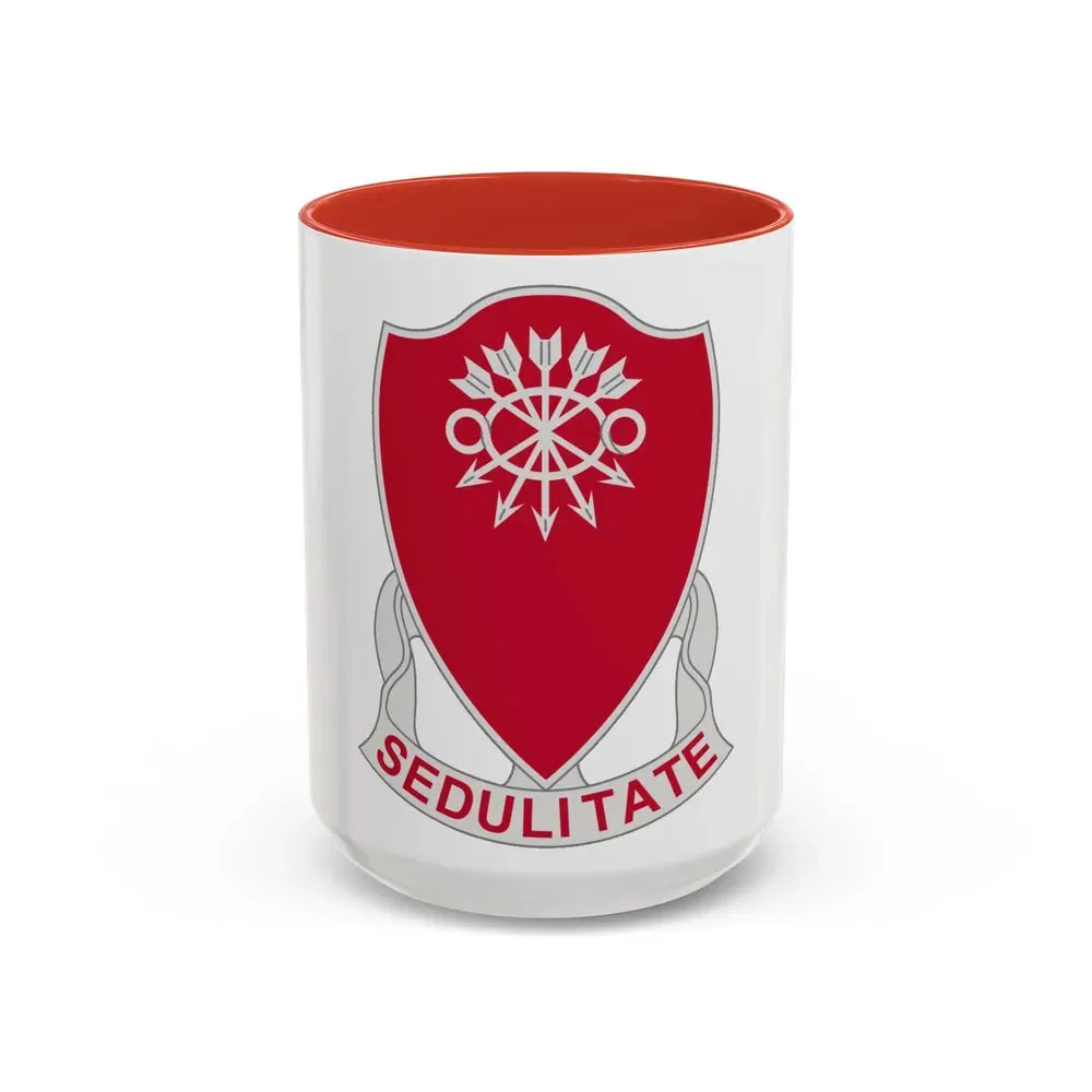 78 Engineer Battalion (U.S. Army) Accent Coffee Mug 15oz Red - Go Mug Yourself