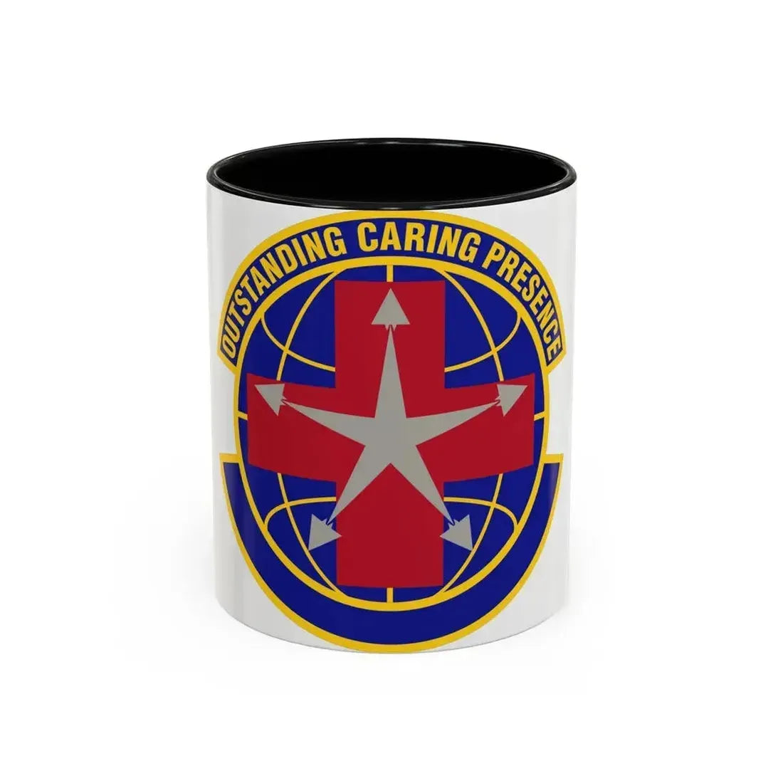 78 Healthcare Operations Squadron AFMC (U.S. Air Force) Accent Coffee Mug 11oz Black - Go Mug Yourself