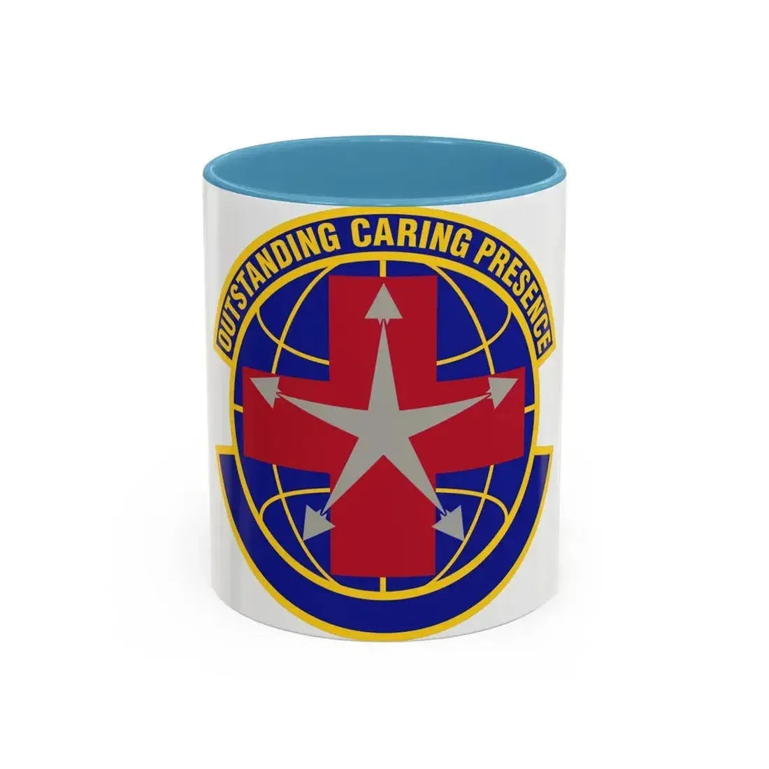 78 Healthcare Operations Squadron AFMC (U.S. Air Force) Accent Coffee Mug 11oz Light Blue - Go Mug Yourself