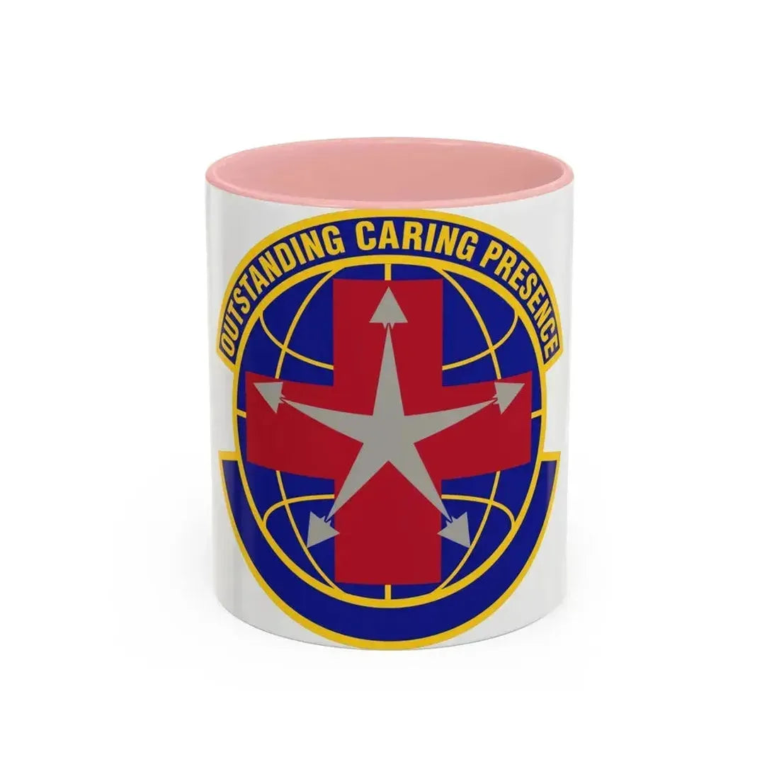 78 Healthcare Operations Squadron AFMC (U.S. Air Force) Accent Coffee Mug 11oz Pink - Go Mug Yourself