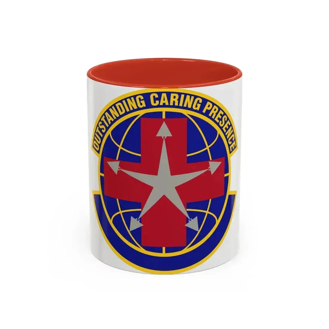 78 Healthcare Operations Squadron AFMC (U.S. Air Force) Accent Coffee Mug 11oz Red - Go Mug Yourself