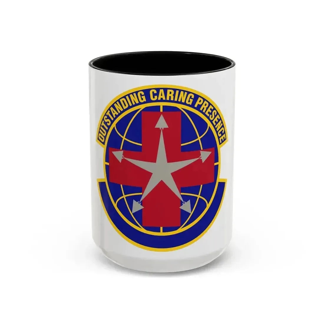 78 Healthcare Operations Squadron AFMC (U.S. Air Force) Accent Coffee Mug 15oz Black - Go Mug Yourself