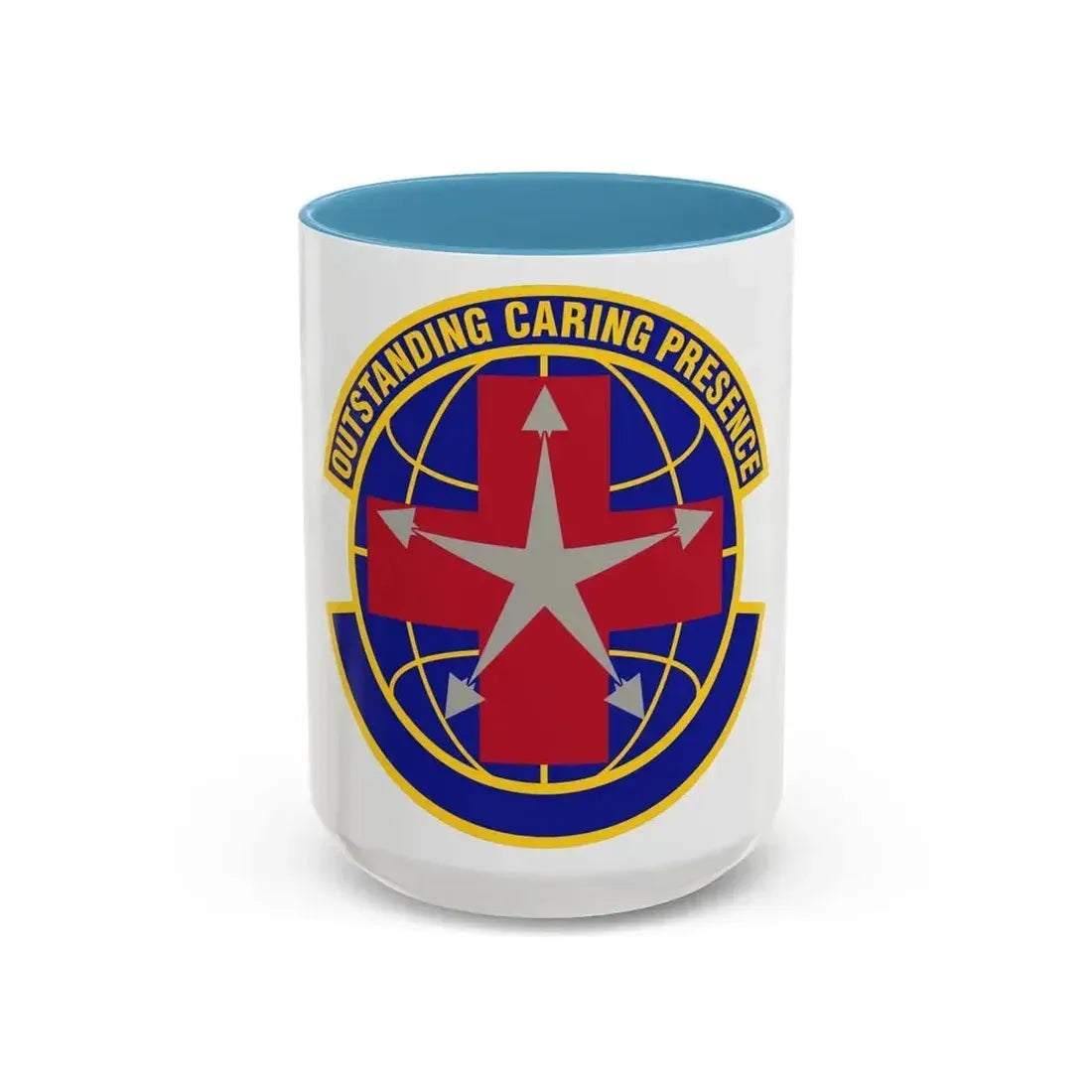 78 Healthcare Operations Squadron AFMC (U.S. Air Force) Accent Coffee Mug 15oz Light Blue - Go Mug Yourself