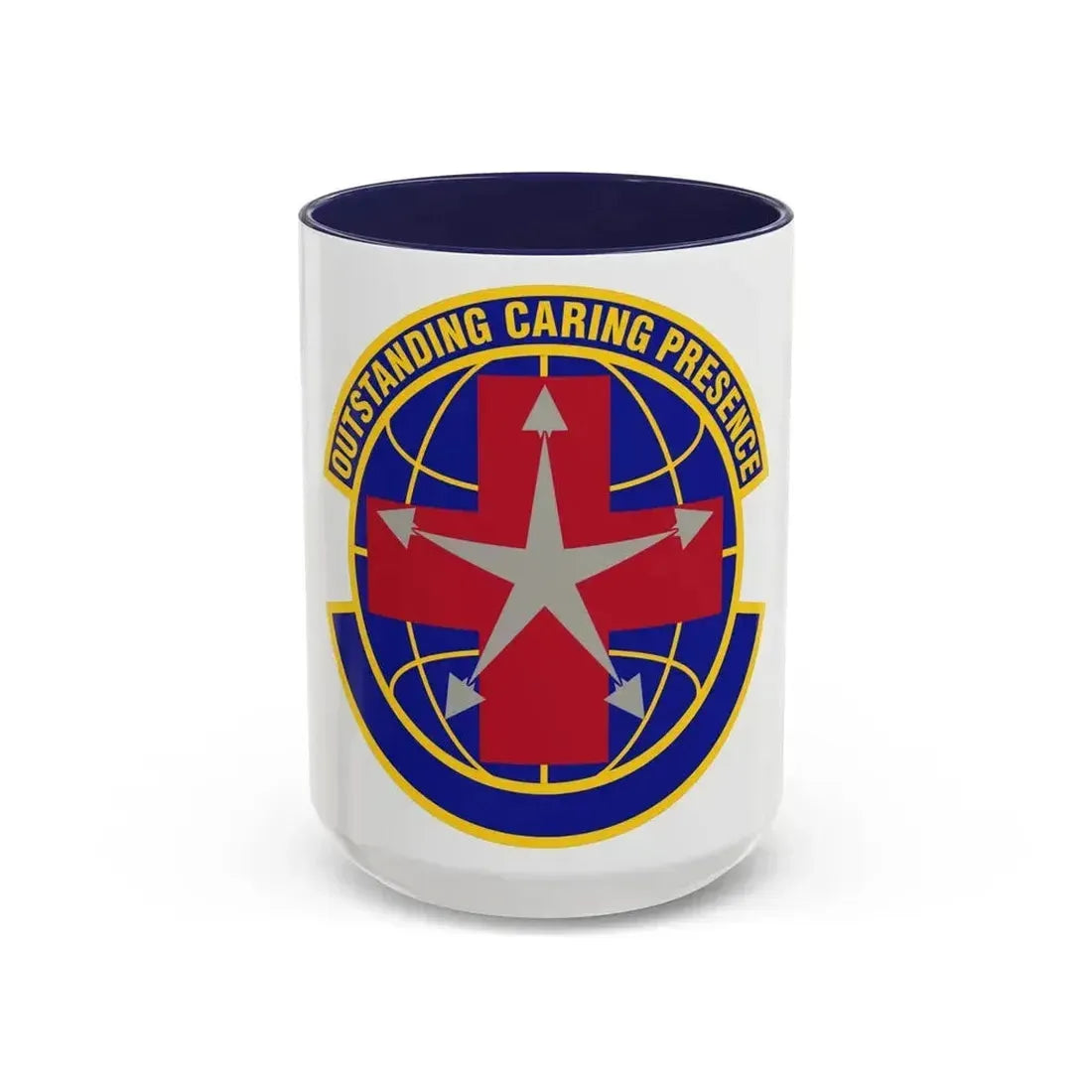 78 Healthcare Operations Squadron AFMC (U.S. Air Force) Accent Coffee Mug 15oz Navy - Go Mug Yourself
