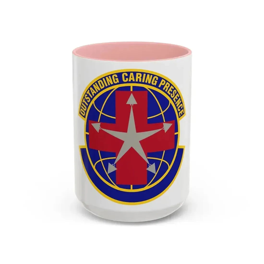78 Healthcare Operations Squadron AFMC (U.S. Air Force) Accent Coffee Mug 15oz Pink - Go Mug Yourself