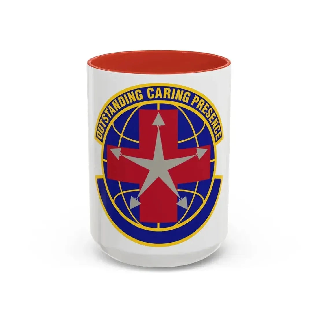 78 Healthcare Operations Squadron AFMC (U.S. Air Force) Accent Coffee Mug 15oz Red - Go Mug Yourself