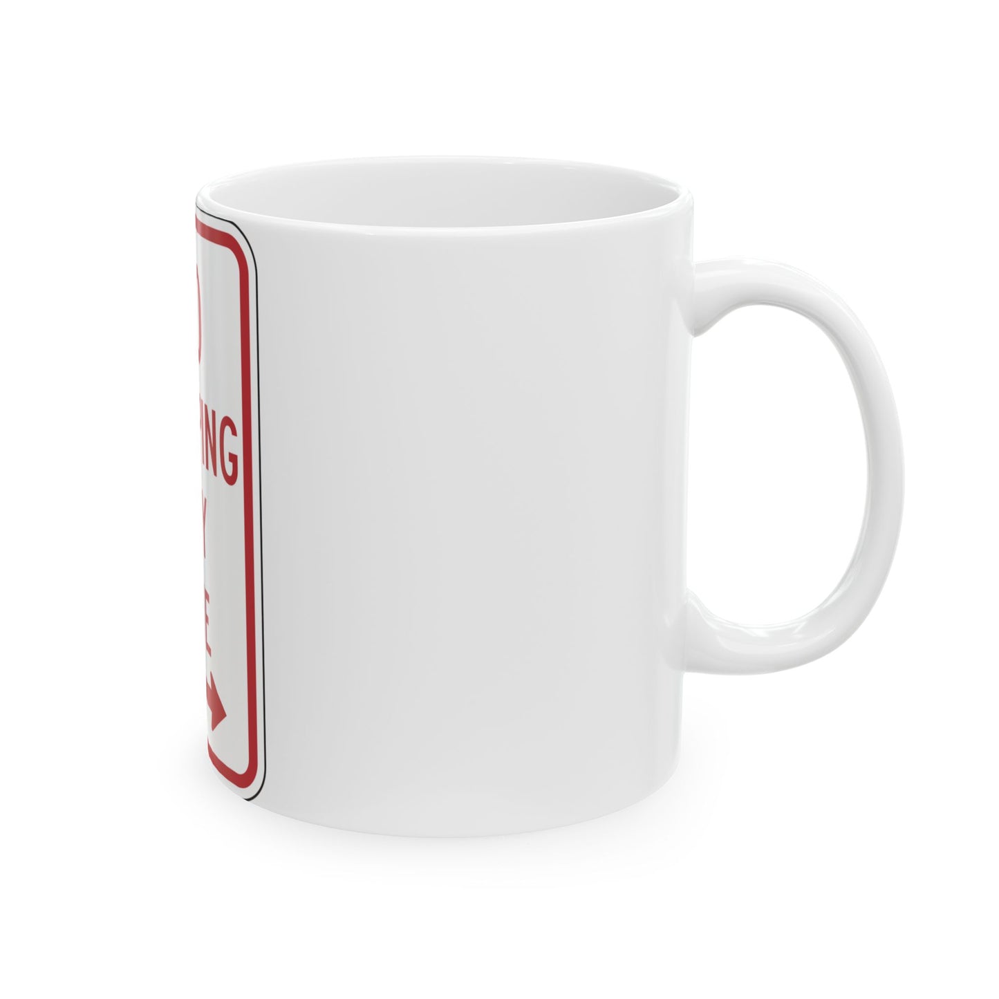 NYSDOT NYP1-7 (New York) (Road Sign) White Coffee Mug