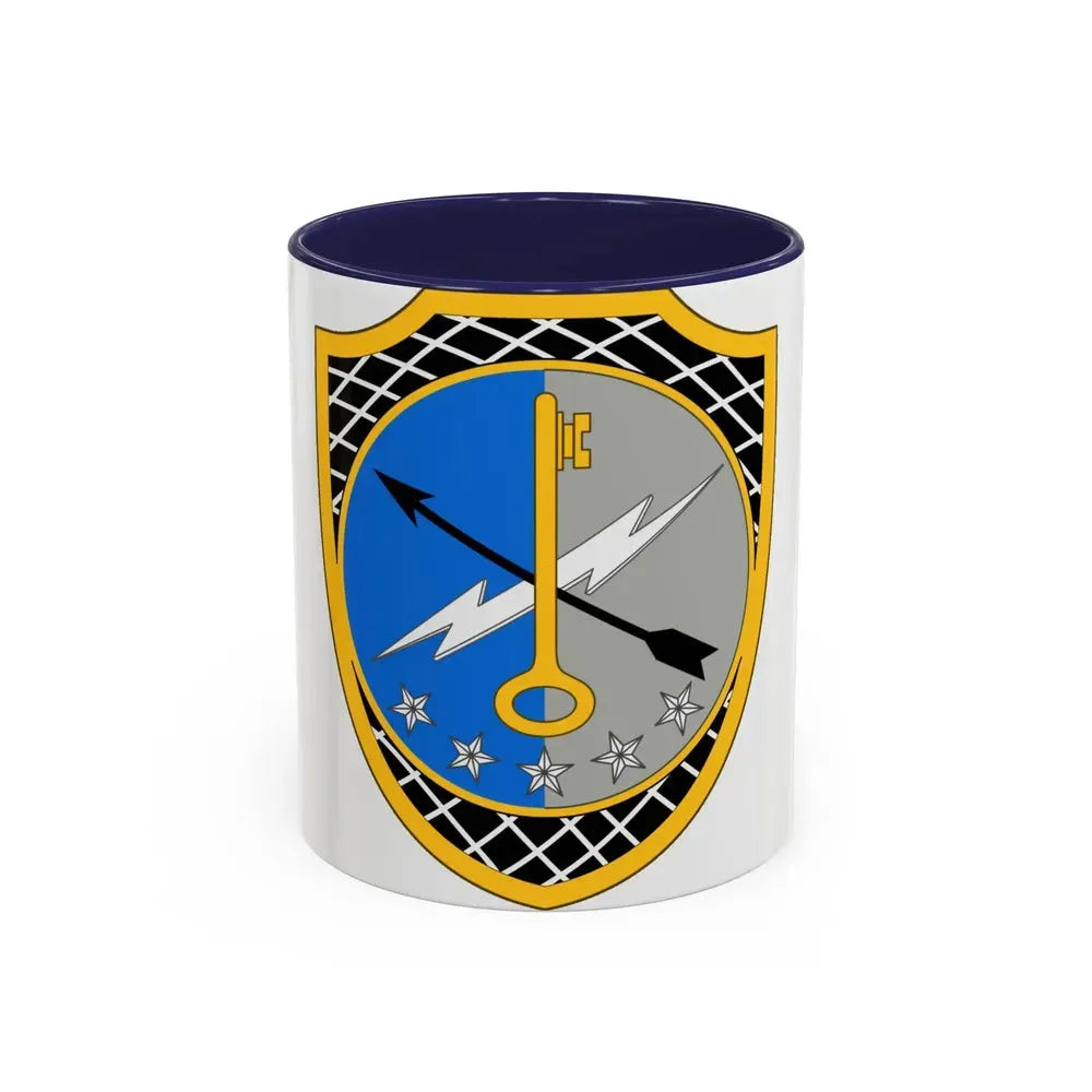 780th Military Intelligence Brigade 2 (U.S. Army) Accent Coffee Mug 11oz Navy - Go Mug Yourself
