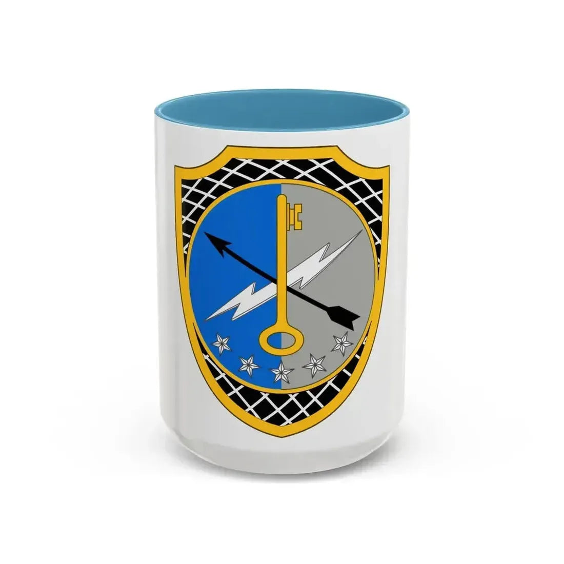 780th Military Intelligence Brigade 2 (U.S. Army) Accent Coffee Mug 15oz Light Blue - Go Mug Yourself
